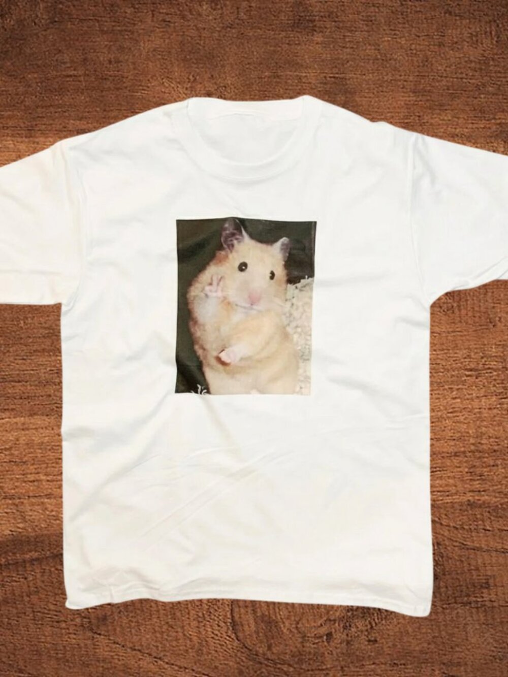 Funny Hamster Peace Sign T-Shirt
